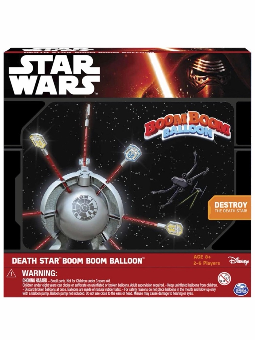 Star Wars Boom Boom Balloon Game - Black, Gray, Red